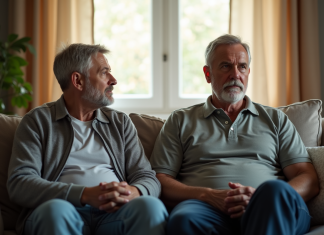 Divorcer : reconnaître les signes pour prendre la bonne décision Couple réfléchi assis séparément dans le salon