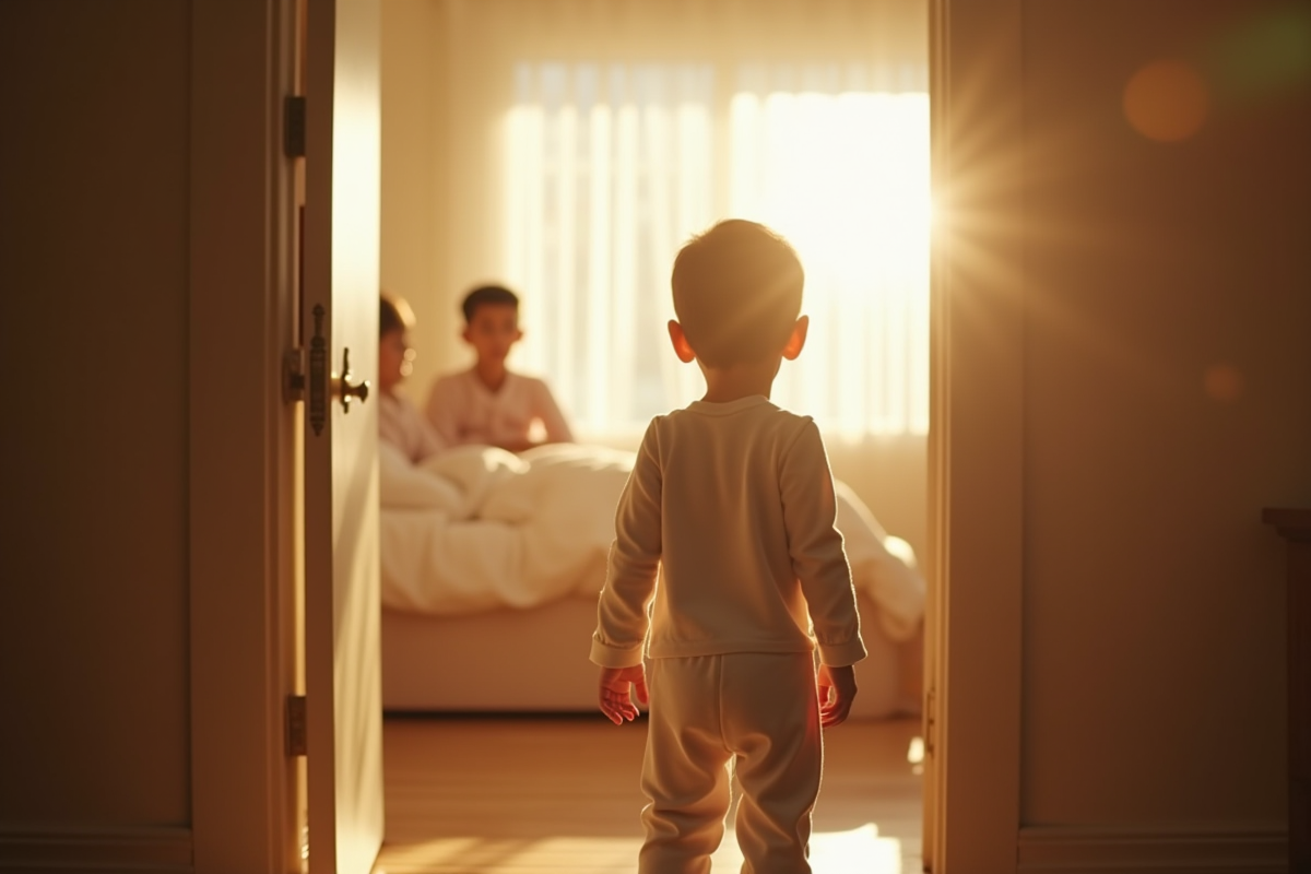 Réaction appropriée quand un enfant surprend ses parents en pleine intimité